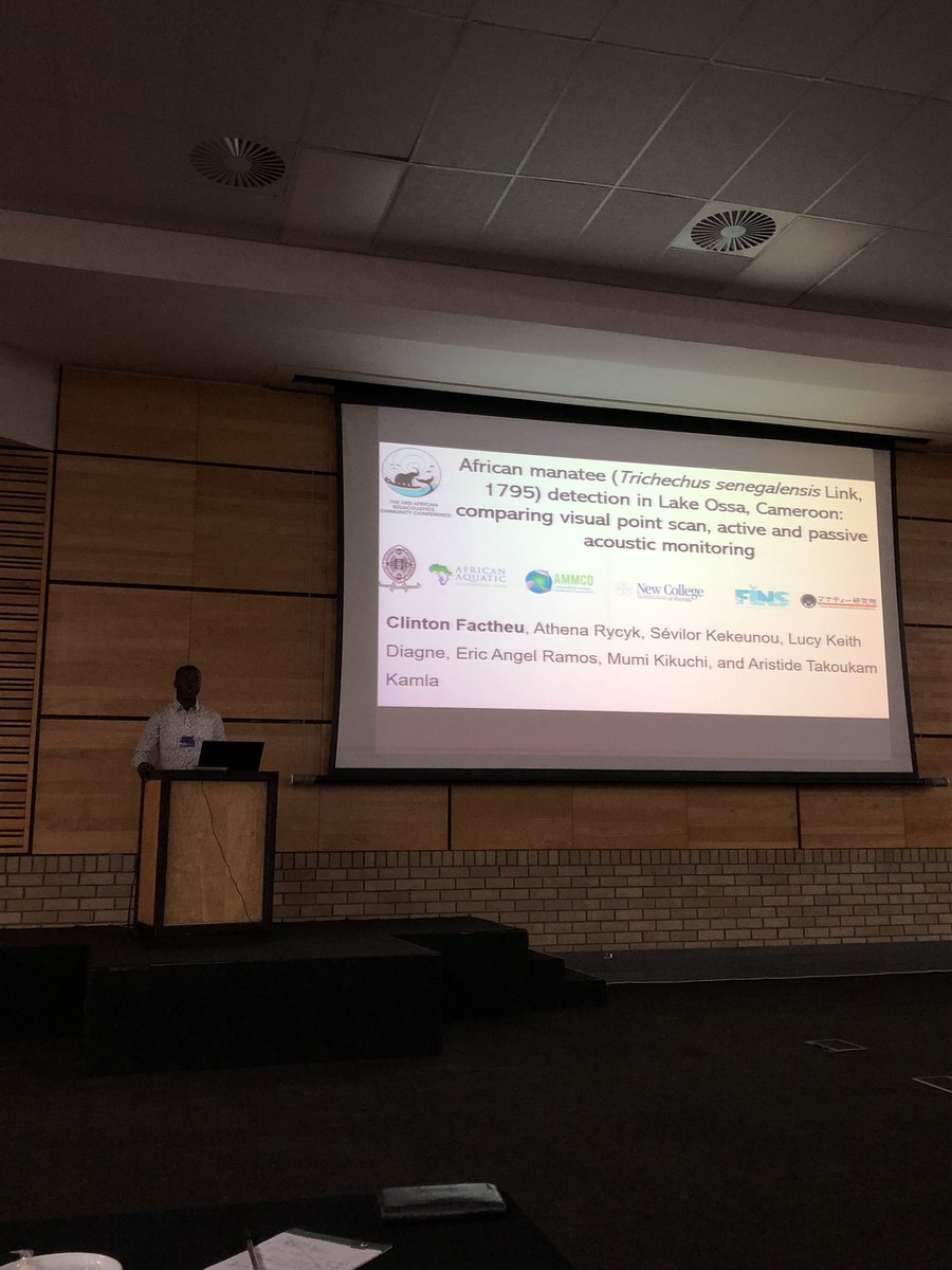 AfriBioacoustic's tweet photo. Clinton @factheu talking about the African manatee!! @AfricanAquatic #afribioacoustics #abckruger2022 https://t.co/pAovVputYb