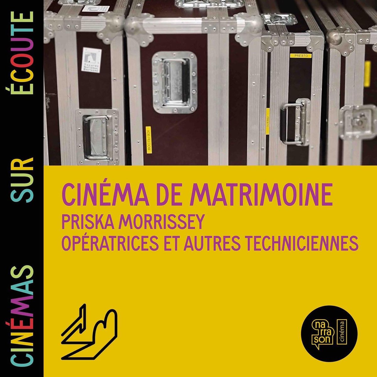 narrason's tweet photo. 🎟 Cinémas sur écoute : épisode 2 du @tnbrennes 🎟

Quelle est la place de la femme dans les métiers techniques du cinéma ?

Depuis la régie technique, Stéphanie s’entretient avec Priska Morrissey. 

🎧Disponible sur toutes les plateformes d’écoute 

https://t.co/WIUVS7eHJs https://t.co/1WZsFhVuGo