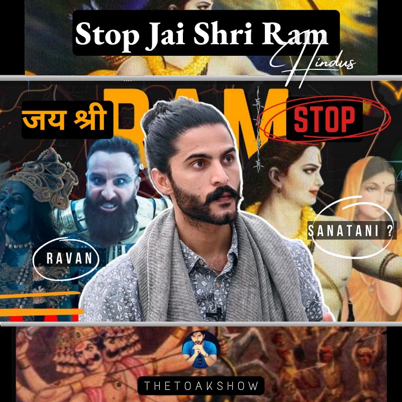 TheToakShow's tweet photo. जय जय श्री राम 🚩
What Is Wrong With Hindus... Explained.

YouTube - https://t.co/4VSvu5jNU0

#Dussehra #JaiShreeRam #Ravan https://t.co/cF6EpDqbpP
