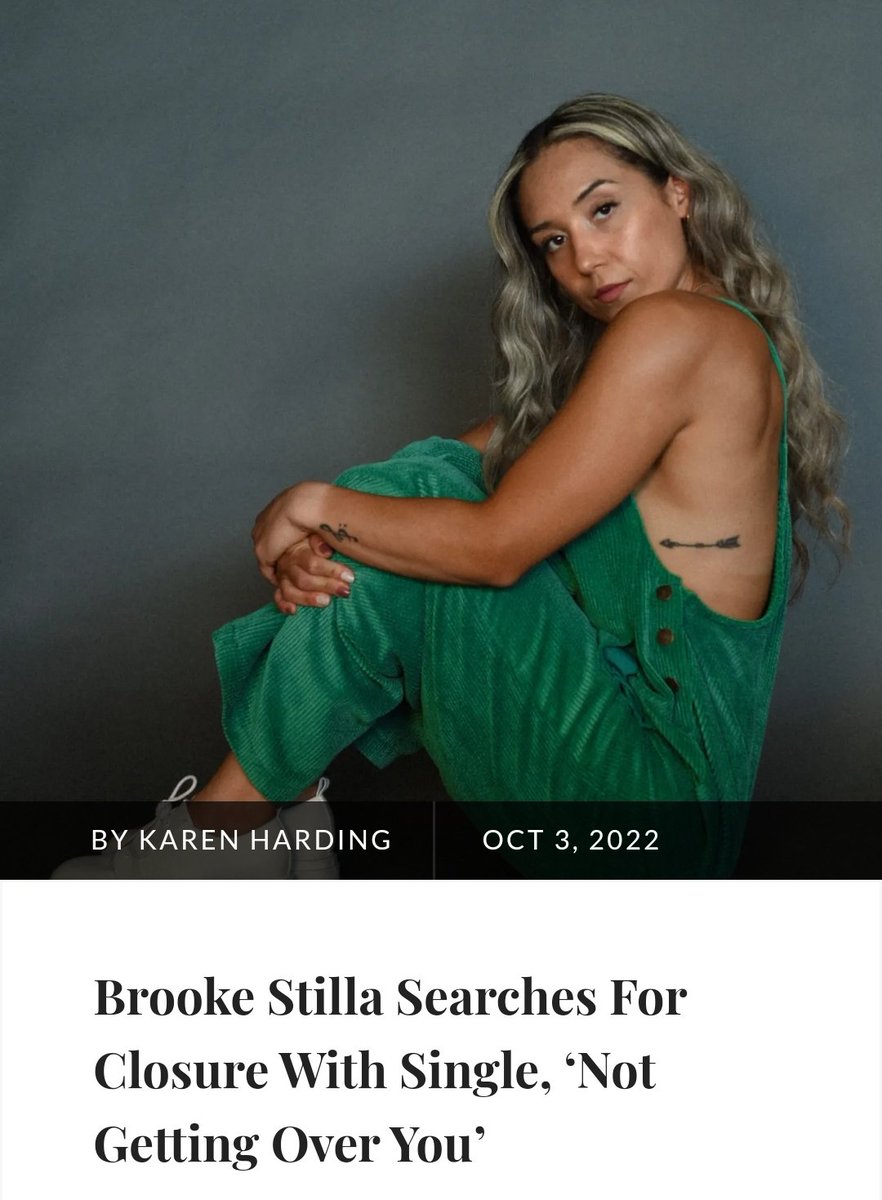 Aussie singer-songwriter residing in Canada, Brooke Stilla, releases her catchy, yet vulnerable pop single, 'Not Getting Over You'.

You can read all about it at couchmag.life

<a href="/brookestillaa/">Brooke Stilla</a>
