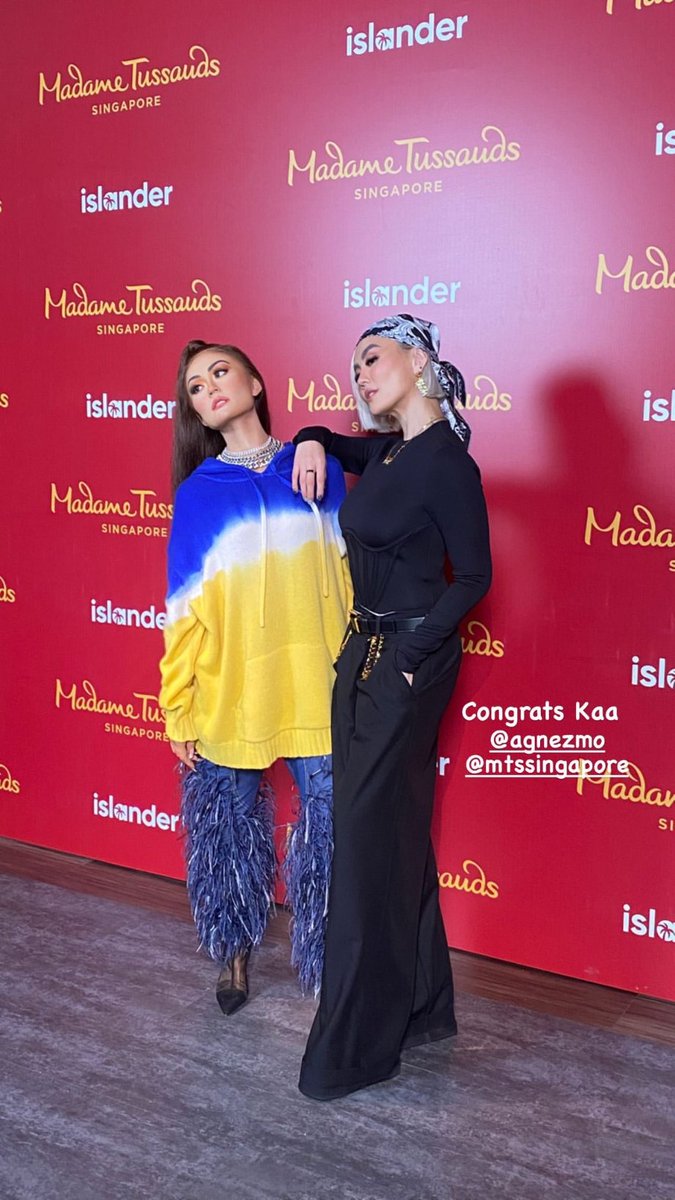 AGNATlON's tweet photo. Madame Tussauds Singapore unveils #AGNEZMO wax figure. https://t.co/Ol1UauBBbm