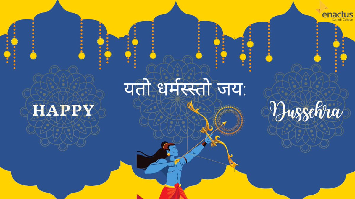 EnactusKalindi's tweet photo. Truth and Wisdom will always win over falsehood and speculations.

Happy Dusshera to all!

#enactus #enactuskalindi #dusshera https://t.co/hF0OqAc3nC