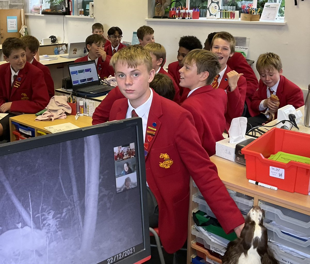 A massive thank you to Connor Lovell PhD student <a href="/KingsCollegeLon/">King's College London</a> and Sam Viner <a href="/ZSLScience/">ZSL Science</a> for being our ‘Scientists in the classroom’ for Biology week. Year 8 and their pets enjoyed expert answers to their questions on conservation and re-wilding. <a href="/WestbrookHaySch/">Westbrook Hay School</a>