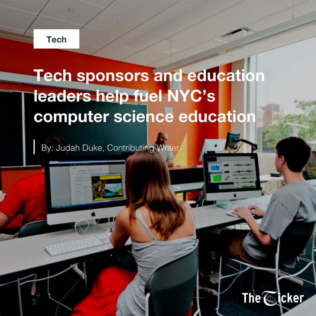 BaruchTicker's tweet photo. Google committed $20 million to fund computer science education in the U.S. reaching 11 million students. In New York, Google will be involved in advancing programs in CUNY’s Computing Integrated Teacher Education project. 

Read more: https://t.co/vGbH8CJeAn https://t.co/UkCvDJiQXR