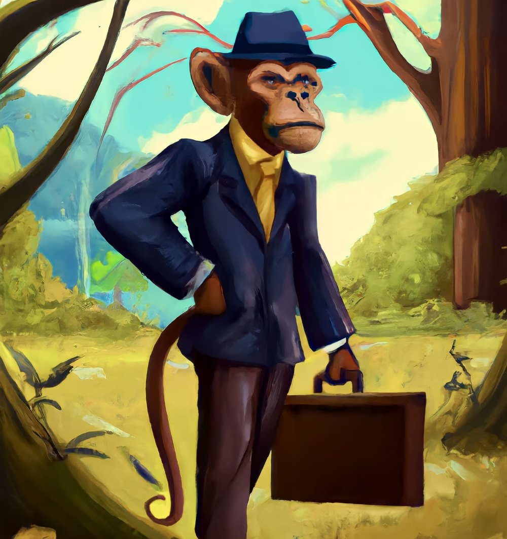 Nightcafe_Art's tweet photo. NEWWW 🔥🔥
Minted and part of my new NC animal collection.

This piece is called " Monkey Business"
Part of my new collection called ''NC animals''

floor Price  lays only at 0,02 $Eth.

Why I decided to lower prices ? 
Read below⤵️⤵️ (1/5) https://t.co/4MlYX78FiY