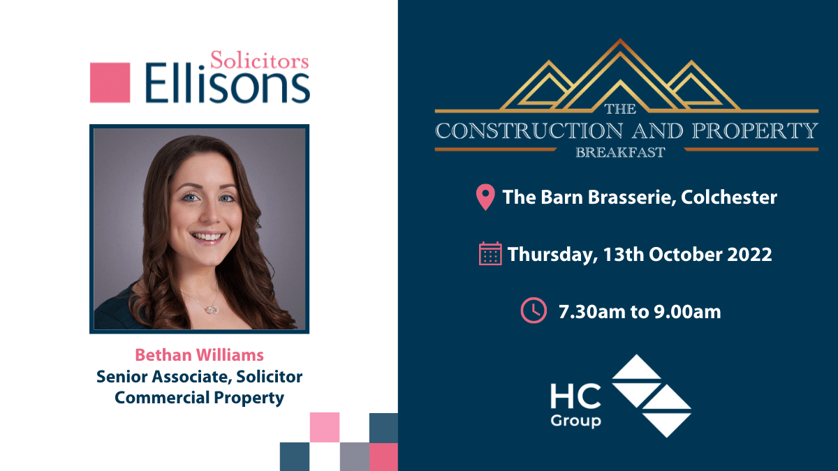 EllisonsLaw's tweet photo. Senior Associate, Bethan Williams will be speaking at the @HorizonConstrn breakfast event on Thursday 13th October, along with a panel of other local property professionals.
Find out more and book your place here - https://t.co/QHP38kLbHW #ConstructionandProperty #PropertyEvents https://t.co/MqYHN6b7ni