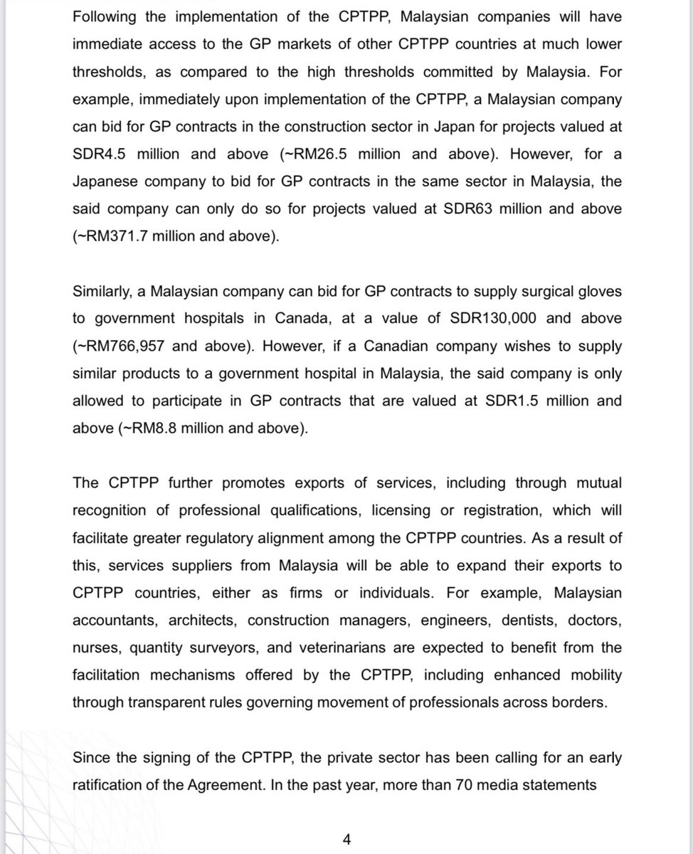 AzminAli's tweet photo. Following years of detailed deliberation, extensive consultations and careful assessment by the Government, the Cabinet has agreed for Malaysia to ratify the Comprehensive and
Progressive Agreement for Trans-Pacific Partnership (CPTPP). https://t.co/sOSftjyO91