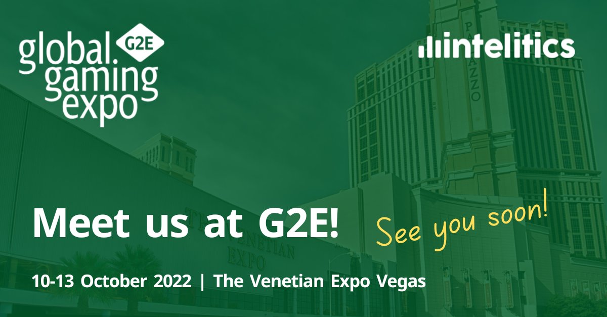 The <a href="/G2Eshows/">Global Gaming Expo</a> will soon be upon us! 🇺🇸

We are pleased to be on the ground in #LasVegas for the event held on 10-13 October. ⭐️

Don’t miss out on the chance to catch up with our team! 🤝 Get in touch to arrange an appointment today! 🗒

#iGaming #G2E2022 #USA #Casino #Tech