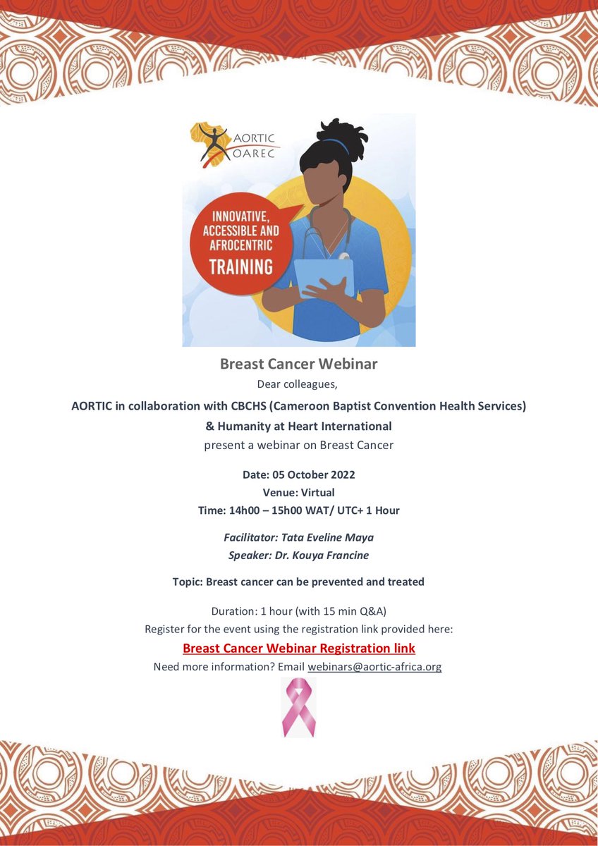 Breast Cancer Webinar on TODAY! Join us by registering below! 👇 #BreastCancerAwarenessMonth #cancer #breastcancer