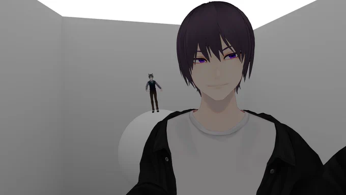 『漸2.0』最初に作った漸をVRoidで作り直してみたやつ。相変わらずの淫夢魔なので下品なジェスチャーが入ってる。諸事情によりVR感度が上がるのでケガしそうな場面で使えない。 
