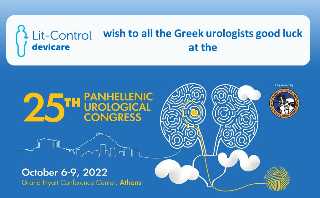 Tomorrow starts the 25th Panhellenic Urological Congress organized by <a href="/HellenicUrology/">EOE/HUA</a> and Lit-Control will be there! 

Thanks to Medprisma for making it possible and good luck to all the Greek urologists who will participate.

#congress #Greece #urology