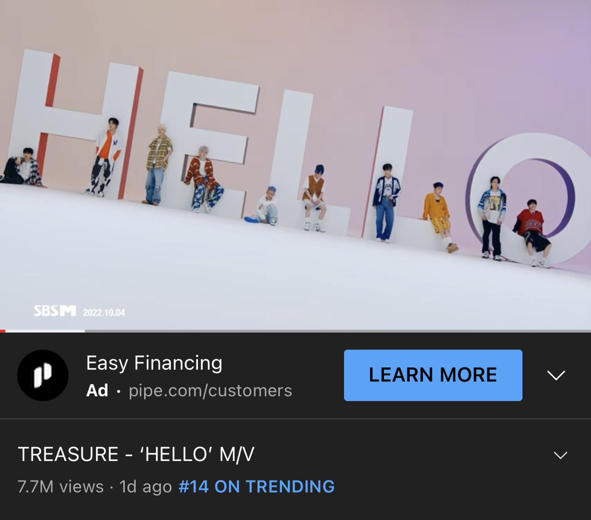 TREASUREunion's tweet photo. Well done everyone 👍

We managed to get #TREASURE_HELLO MV to 7.76 MILLION VIEWS in the FIRST 24 HOURS. Next target is 11million views at 12am KST! 

Use short videos as intervals, share the link

https://t.co/MzPYcrcBsI

#THESECONDSTEP_CHAPTERTWO 
#TREASURE @treasuremembers https://t.co/yaaTviLDtC