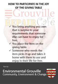 Everyone is welcome to the Grouville Repair Cafe at the Parish Hall - Sat 8 Oct 9.30am-1pm. A totally free event! Don't have anything needing repair? Come and participate in the giving table, have a coffee/cake &amp; enjoy the smooth Operators entertainment.
#Caring&amp;SharingCommunity