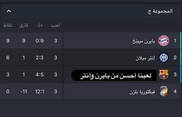 7crrris's tweet photo. ترتيب مجموعة برشلونة https://t.co/UPJPFiZuOZ