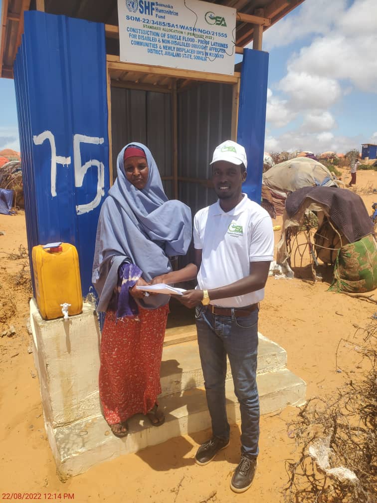 Through our emergency interventions, we aim to provide adequate and safe sanitation for IDPs while improving the health and dignity of Somalia's most vulnerable populations (📍Luglow &amp; Ceeljale IDP Camps, Kismayo). 

Thanks <a href="/shf_somalia/">Somalia Humanitarian Fund</a> #GSASomalia🇸🇴