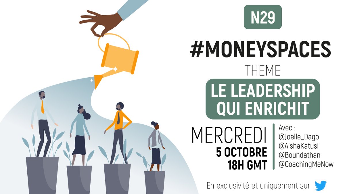De quelle ville écouterez vous le #MoneySpaces 29 de ce soir ???

Une chose est sûre, où que vous soyez... Vous avez du #leadership en vous... Seulement, vous enrichit-il ?

Venez le découvrir ce soir !