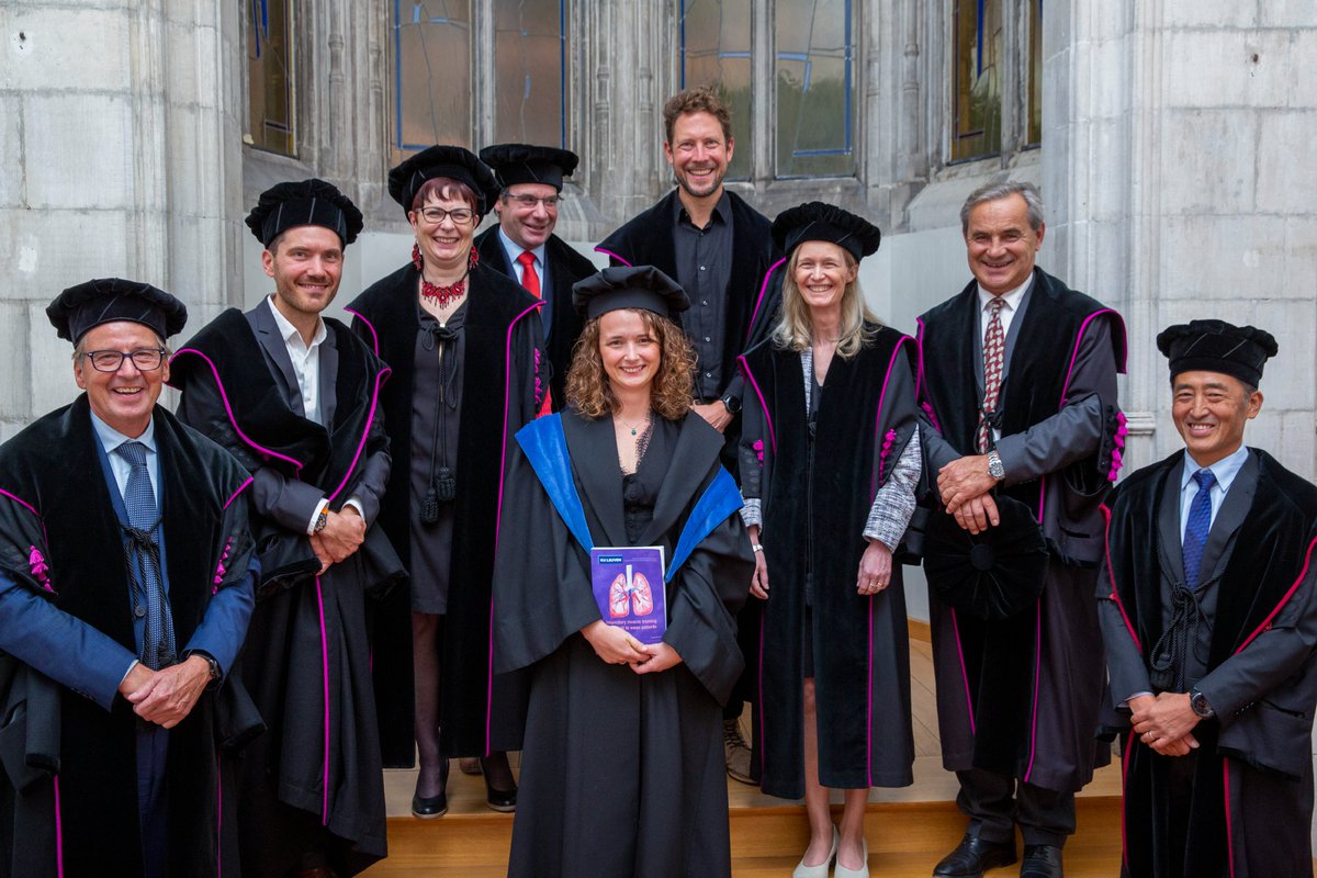 KU Leuven PhysioTher (@kuleuvenpt) on Twitter photo Congratulations <a href="/HollebekeMarine/">Marine Van Hollebeke</a> on the successful defense of your #PhD on ‘Inspiratory muscle training in difficult to wean patients’!
Under supervision of Em Prof Dr Rik Gosselink, Prof Dr Daniel Langer, Prof Dr Greet Hermans. <a href="/gosselink_rik/">Rik Gosselink</a> <a href="/DLanger6/">Daniel Langer</a> Congratulations <a href="/HollebekeMarine/">Marine Van Hollebeke</a> on the successful defense of your #PhD on ‘Inspiratory muscle training in difficult to wean patients’!
Under supervision of Em Prof Dr Rik Gosselink, Prof Dr Daniel Langer, Prof Dr Greet Hermans. <a href="/gosselink_rik/">Rik Gosselink</a> <a href="/DLanger6/">Daniel Langer</a>