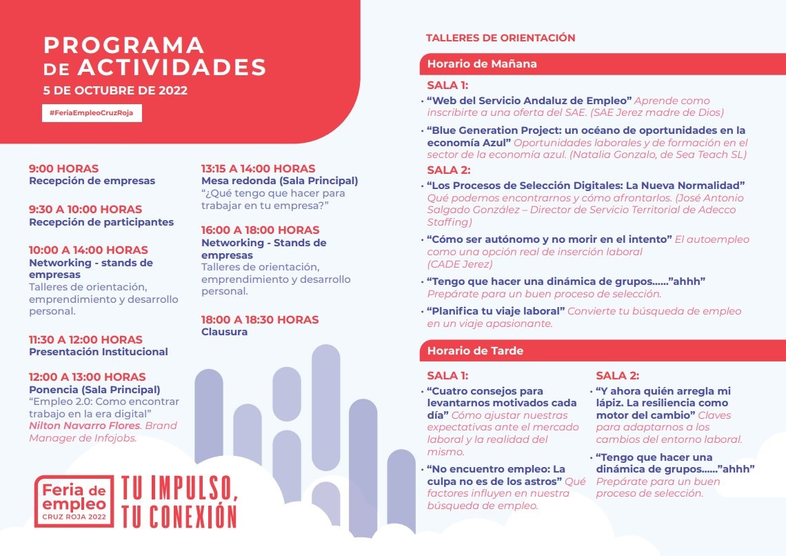 ciudadjerez's tweet photo. ✔️ La III Feria de Empleo de Cruz Roja #TrabajoSiHay se celebra hoy en #Jerez

Apoyamos una nueva iniciativa de creación de empleo y de fomento de la actividad empresarial local

En Los Claustros de Santo Domingo te esperan hoy stands, talleres y ponencias https://t.co/msxCjE6a7b
