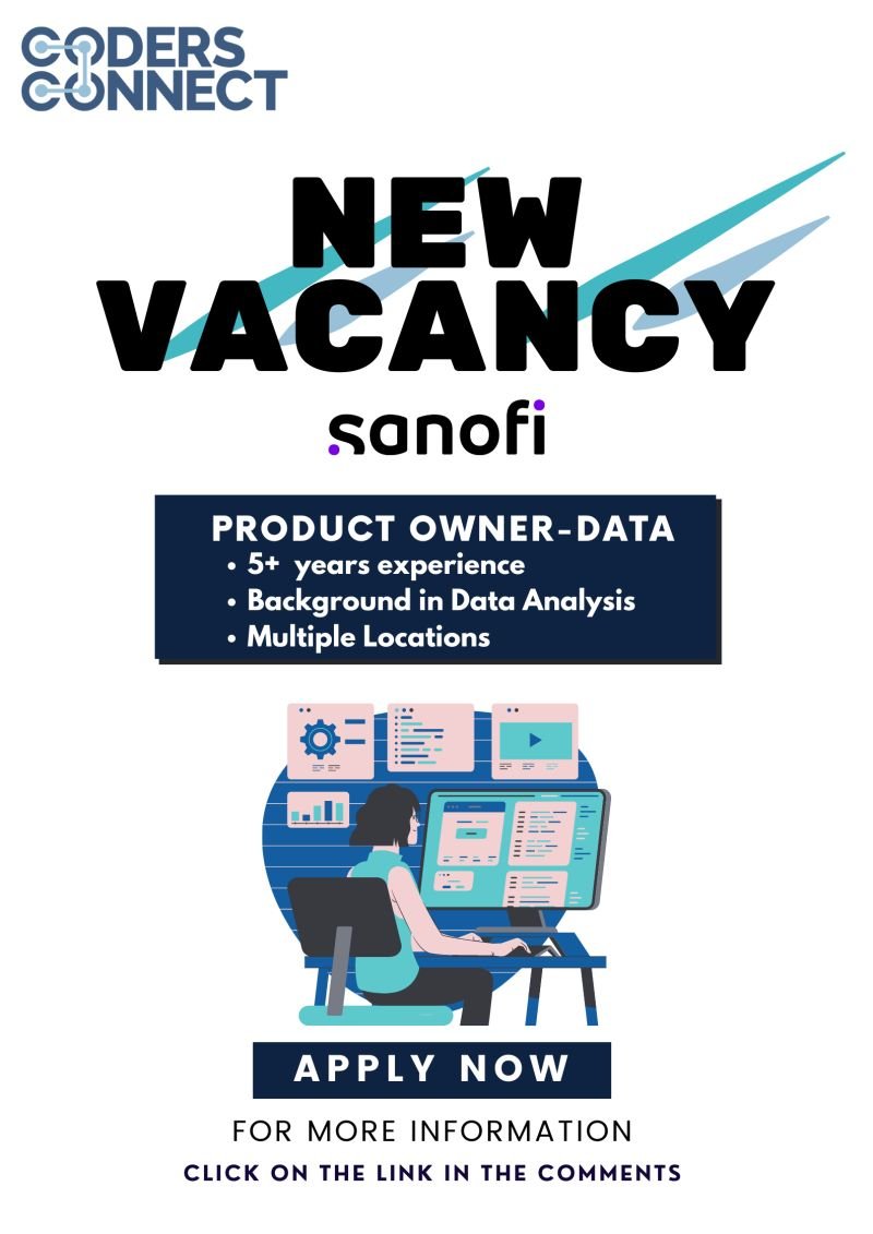 codersconnect's tweet photo. 📣 Hiring Now

@codersconnect💙are partnering with @sanofi 💜 #data

#productmanagement #productowner #dataanalytics #techjobs #hiringnow https://t.co/ju83RhRX45