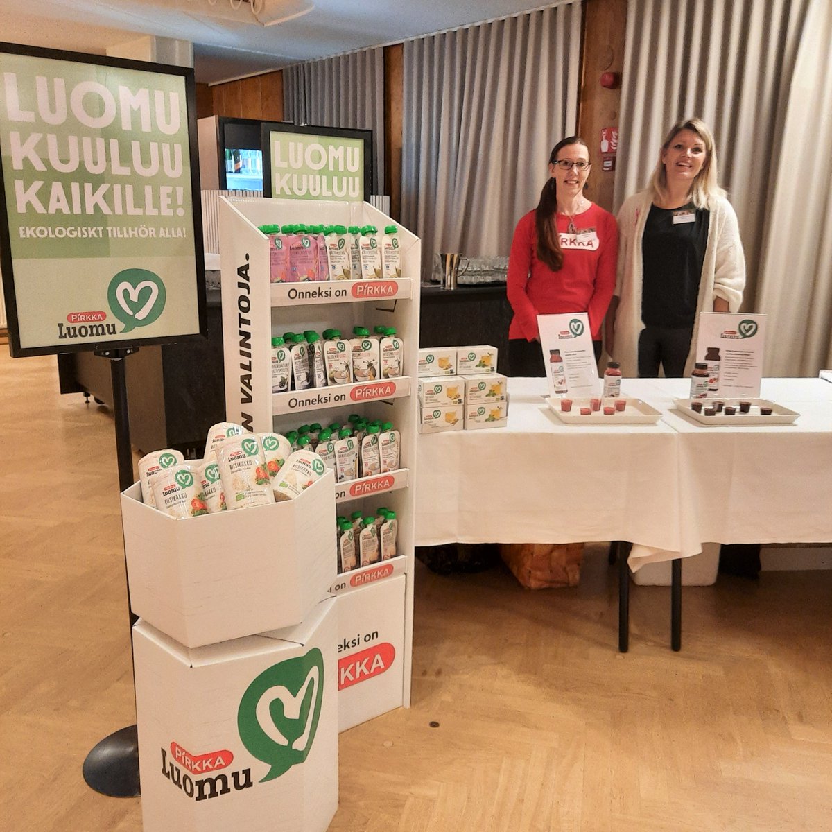 Olemme tänään mukana Luomuelintarvikepäivillä Helsingissä! Tapahtumassa pohditaan luomun ja ruoka-alan viimeisimpiä tutkimustuloksia, megatrendejä ja mahdollisuuksia. Tervetuloa tutustumaan Pirkka Luomun valikoimaan! #luomuEP