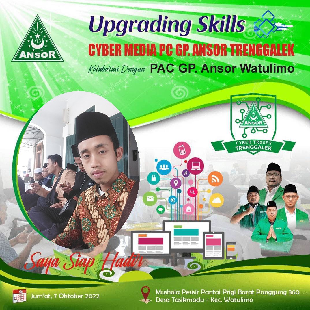 Saifudin575891's tweet photo. -------------------
#upgradingskillscyber
#madrasahcybertrenggalek
#actasatukomando https://t.co/zeIBp33Gu4