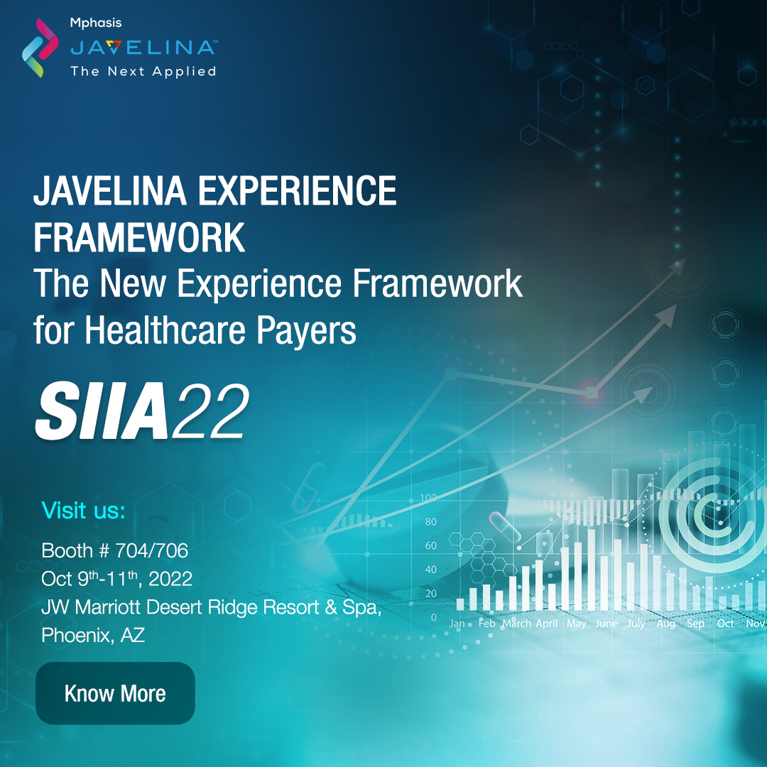 Mphasis's tweet photo. Achieve 40 % increase in patient satisfaction, 60 % reduction in claims processing time, & 50% increase in member engagement with an advanced personalized experience framework. Meet us at #SIIA22 to learn more: https://t.co/JVtIVxycWZ
#Healthcare #AI #StayAhead #Automation https://t.co/ECHDNKsXYJ