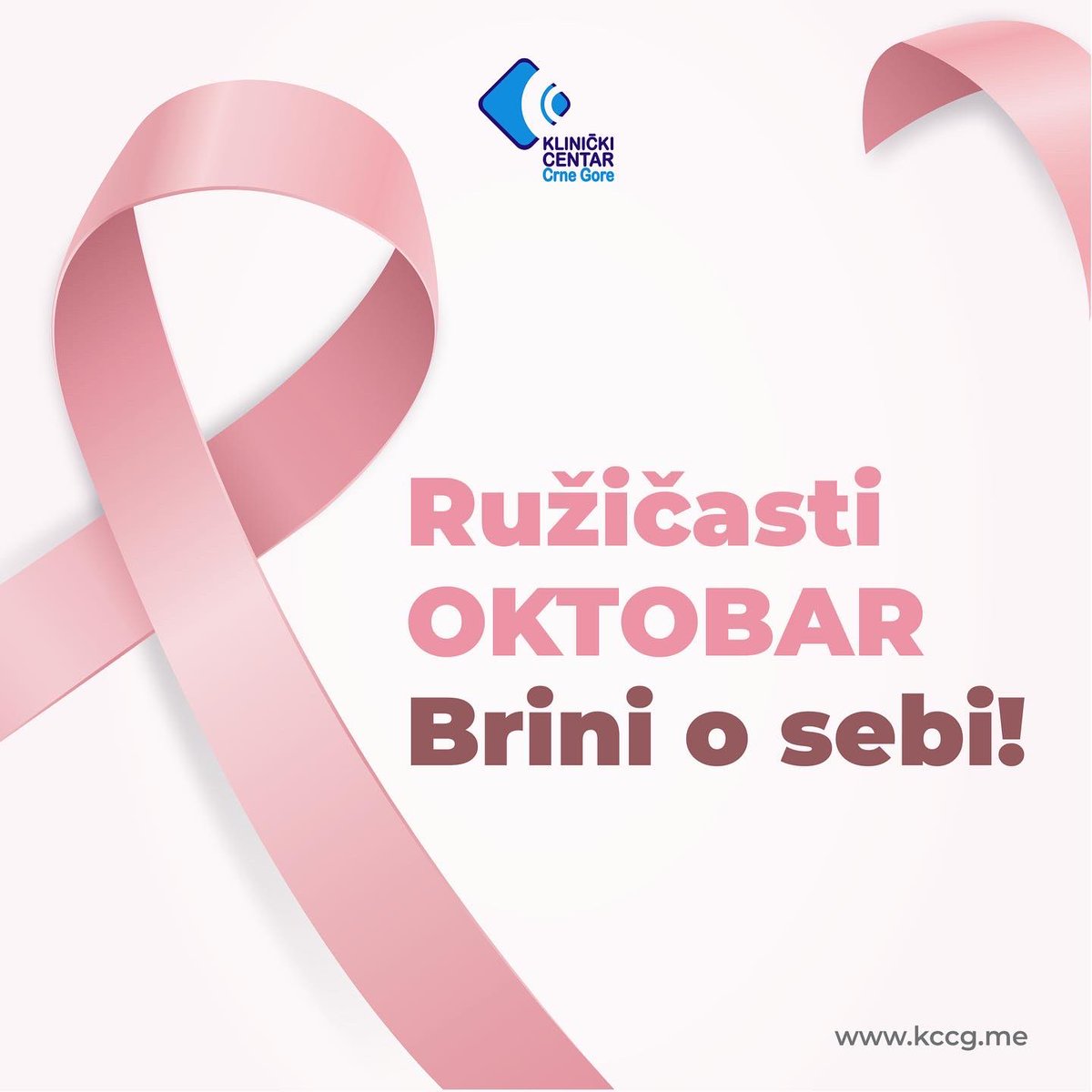 klinicki_centar's tweet photo. 🌸 Ružičasti oktobar 🌸

Brini o sebi!
Izaberi zdrav način života!

#kccg #klinicki_centar_cg #ruzicastioktobar #rak #rakdojke #pregled #prevencija #zdravlje #zivot #podgorica #crnagora🇲🇪 https://t.co/FLdagXRTcD