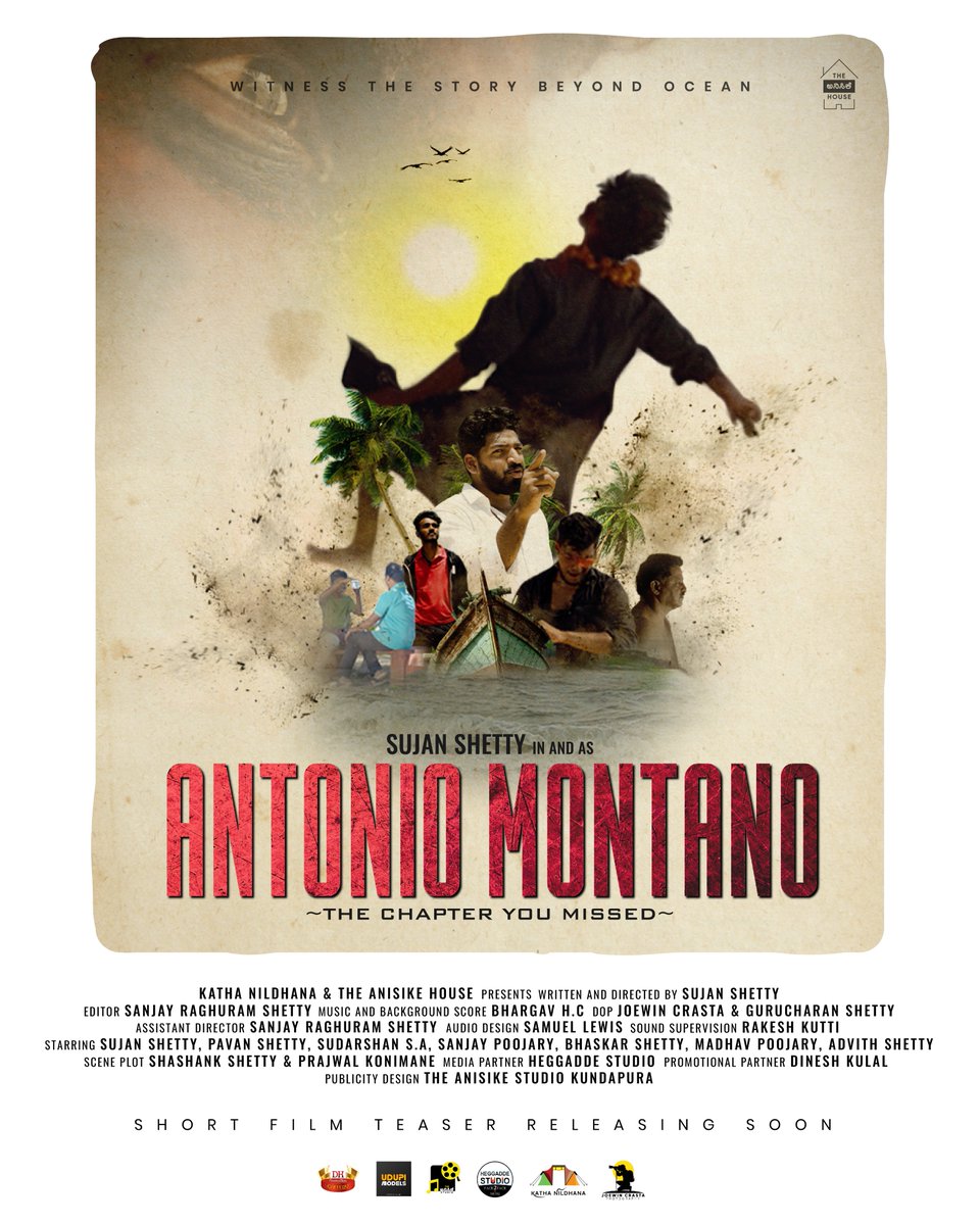 joewincrasta's tweet photo. THE ANISIKE HOUSE &amp; TEAM KATHANILDHANA PRESENTS "ANTONIO MONTANO" A KANNADA SHORT FILM WRITTEN &amp; DIRECTED BY SUJAN SHETTY WILL BE RELEASING SOON.❤️

#theanisikehouse #teamanisikehouse #theanisikestudio #teamkathanildhana #shortfilm #kannadashortfilm @rakshitshetty @shetty_rishab https://t.co/bnemM12vFq
