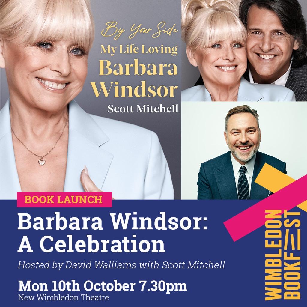 Be ready for tears and laughter with ⁦@davidwalliams⁩ talking to #ScottMitchell about his life with #babs ⁦@BarbaraWindsorx⁩ .
Tickets still available for this .