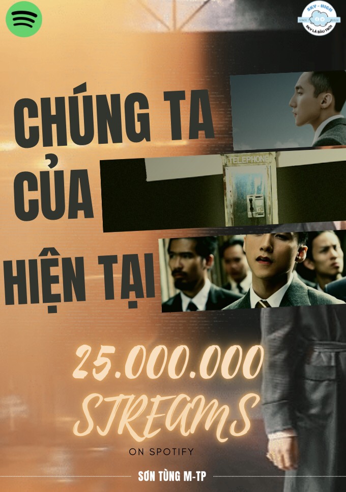 SkyHighh777's tweet photo. [CHÚNG TA CỦA HIỆN TẠI - SƠN TÙNG M-TP chạm mốc 25.000.000 lượt nghe trên Spotify]
___

Cảm ơn vì sự ủng hộ ấy vẫn vẹn nguyên như hôm nào, mong rằng mỗi mùa thu trôi qua chúng ta đều sẽ có nhau. Tiếp tục ủng hộ cho em í nhé🌻

#SonTungMTP 
#ChungTaCuaHienTai https://t.co/iL20GzJUX7