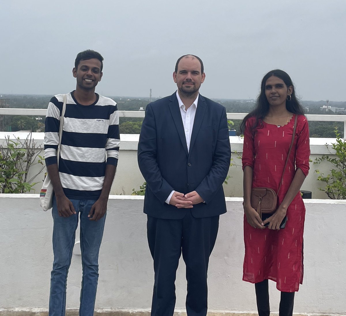michelappleton's tweet photo. Pleased to meet Angel Queentus, founder of the Jaffna Transgender Network &amp; Kasro Ponnuthurai, co-organiser of the Jaffna Queer Festival. 

We discussed social, economic, political &amp; legal issues facing Jaffna’s LGBTQI community. 

🏳️‍🌈 🏳️‍⚧️
@angelqueentus1 
@kasro95
@jaffnaqfest https://t.co/EXxtxZT47V