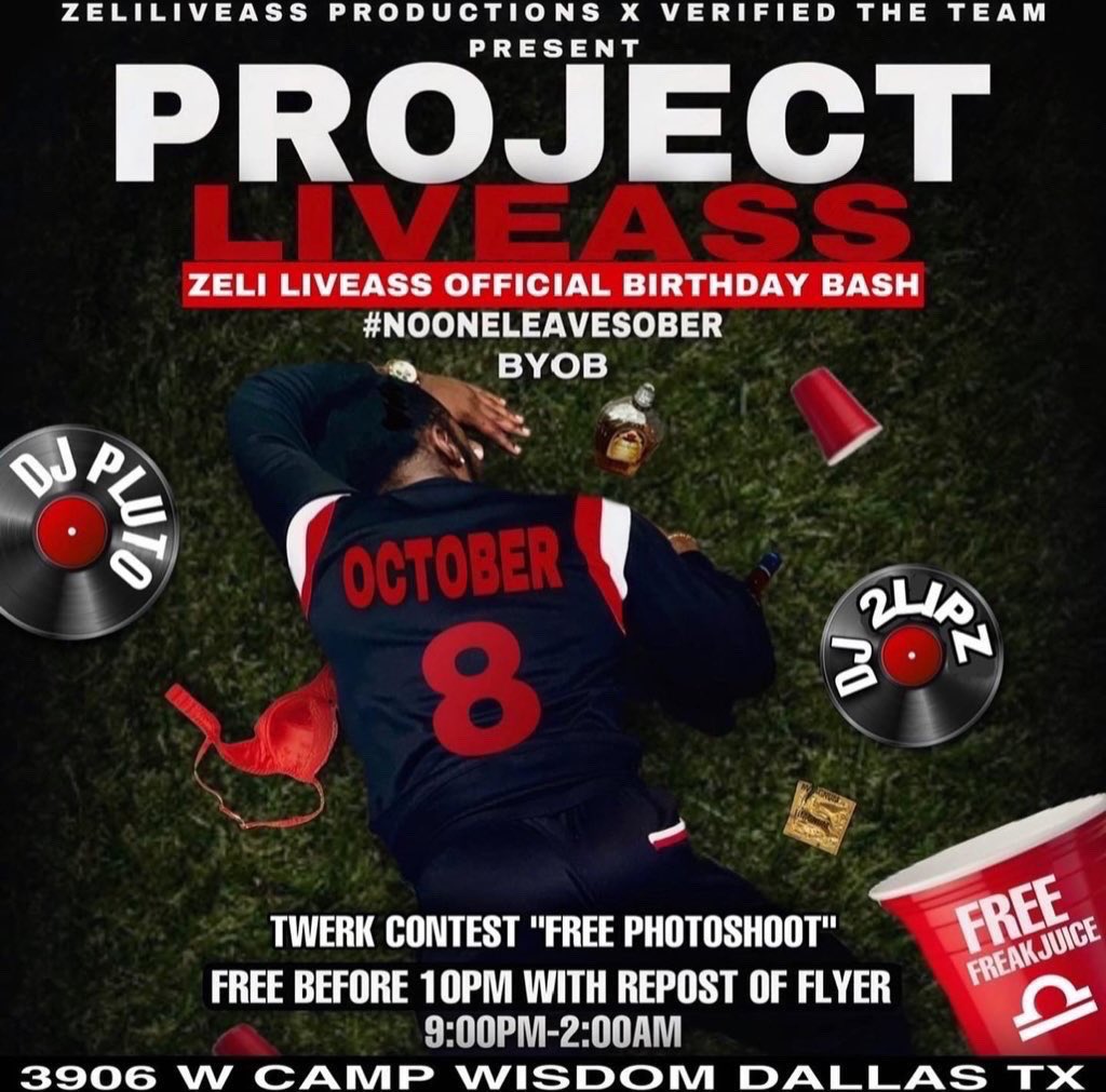 Zeliliveass's tweet photo. #ProjectLiveass 🔥🔥🔥🔥 October 8th The Venue will be fully packed YALL know where to be https://t.co/7mYeUqVT4h