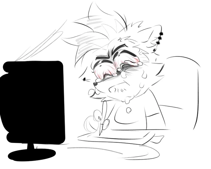 my eyes have been in actual agony, they won't stop watering and drying up in 2 seconds when they're open. LORD MY DUMB FREAKIN MONITOR FOR REAL BLINDING ME 