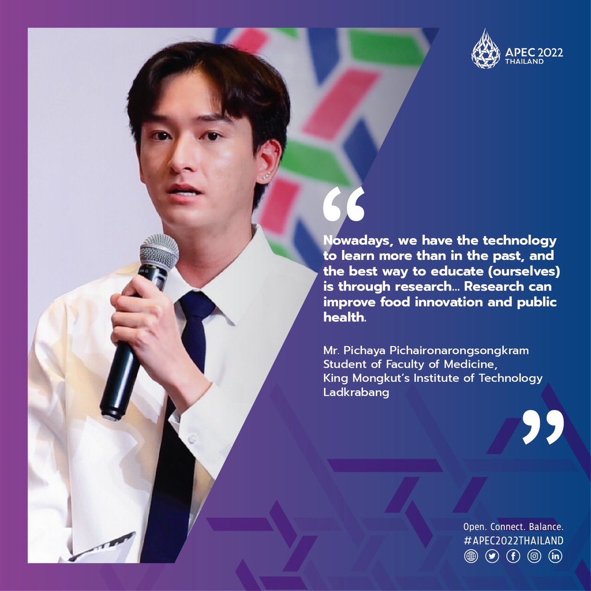 APEC2022TH's tweet photo. ไฮไลท์กิจกรรมระดมสมอง ครั้งที่ 8 ในหัวข้อ "APEC and Food Security: Sustainability Beyond Global Uncertainties" เมื่อวันที่ 27 กันยายน 2565 ณ สถาบันเทคโนโลยีพระจอมเกล้าเจ้าคุณทหารลาดกระบัง

#เอเปค2565 https://t.co/h1zKFUtcgf