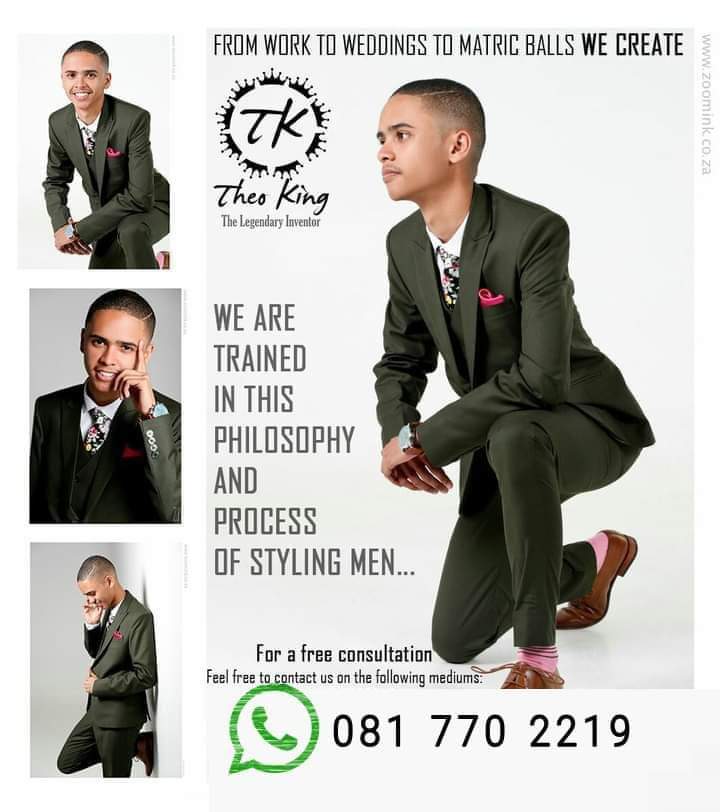 <a href="/MichaelBucwa/">Michael Buchanan</a> From #Work to #Weddings/ #Graduations to #MatricBalls we create. We are trained in this philosophy &amp; process of styling men. #CustomMadeSuits for #men is what we do, #Nationwide.
 #LegendaryInventions 
#TheoKing Whatsapp +2781 770 2219