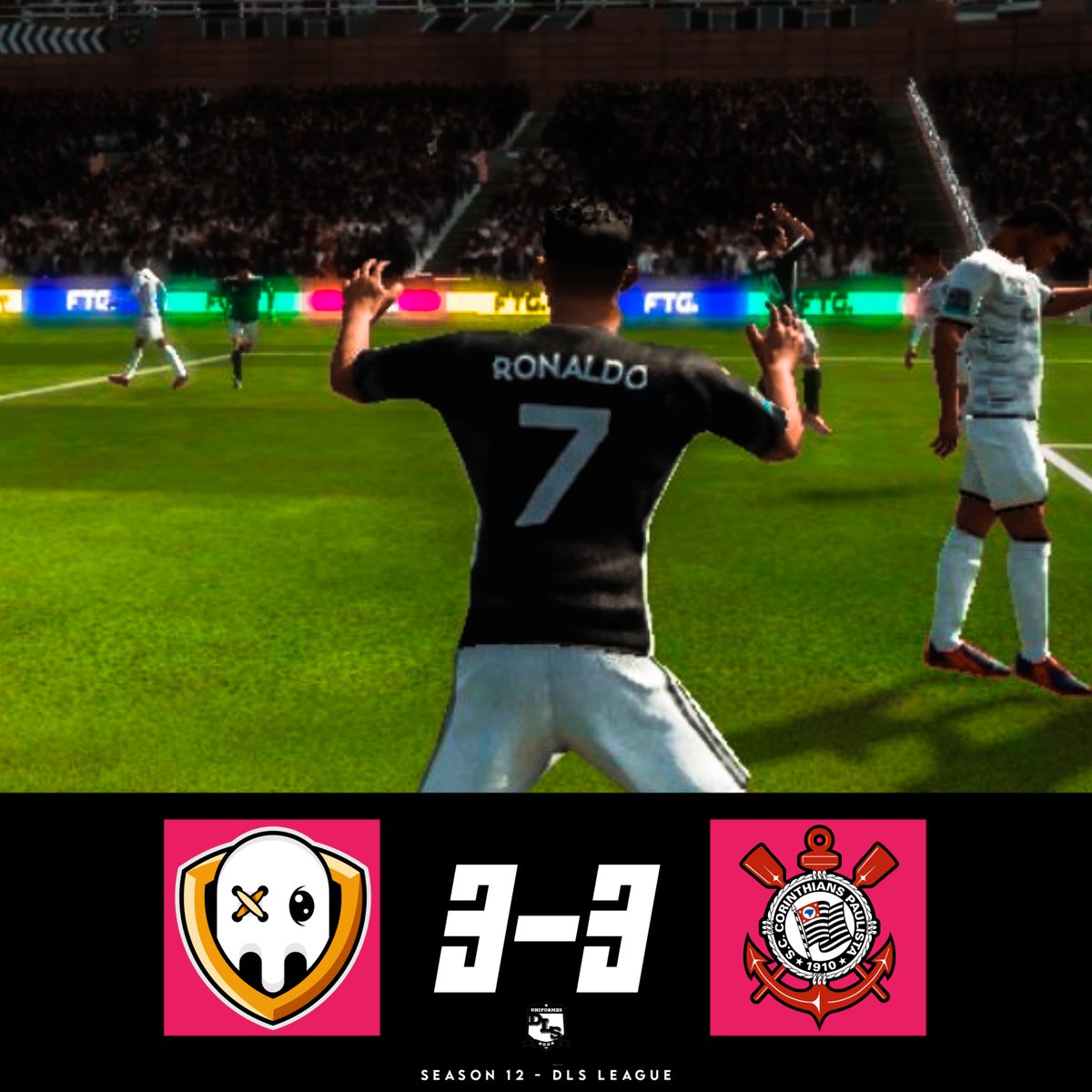 DreamLeagueDLS's tweet photo. Final de Jogo! 🔥

Fantasminha e Corinthians empatam pela DLS League - Season 12 (DLS22). 

#dls22 #dls #dreamleaguesoccer #dlsleague https://t.co/bNvnYTA0qM