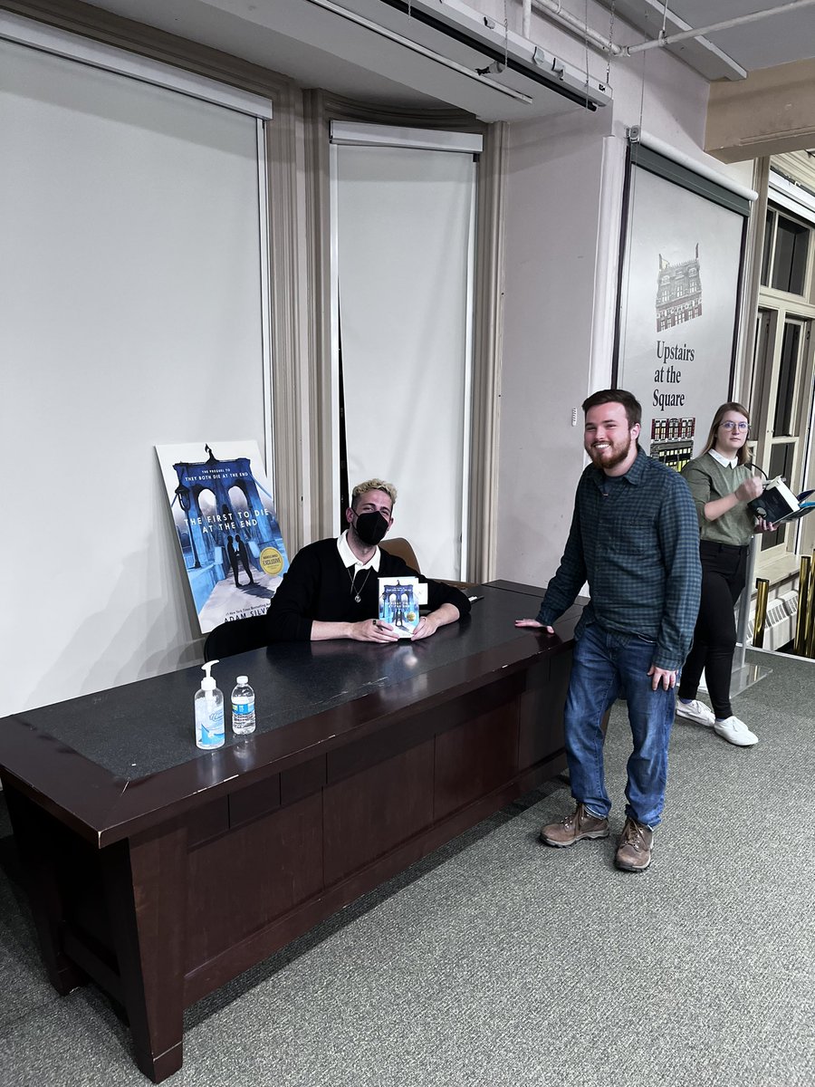 CosgroSean's tweet photo. @AdamSilvera opening tonight’s book launch talking about how the last one was 2 years and 3 (?) books ago, and I haven’t stopped stanning since. Can’t wait to get wrecked by #TFTDATE https://t.co/PEVZfeThKS