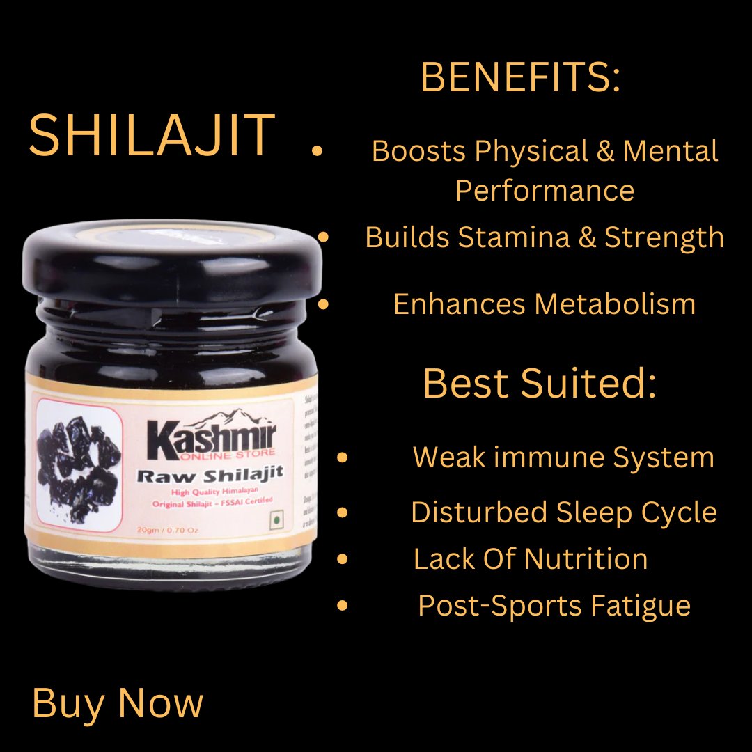 Shilajit is rich in fulvic acid, a potent antioxidant, and anti-inflammatory that may protect you against free radicals and cellular damage. 
#kashmironlinestore.com
#shilajit #shilajitbenefits #pureshilajit #shilajitresin #immunitybooster #healthyfood #fitness