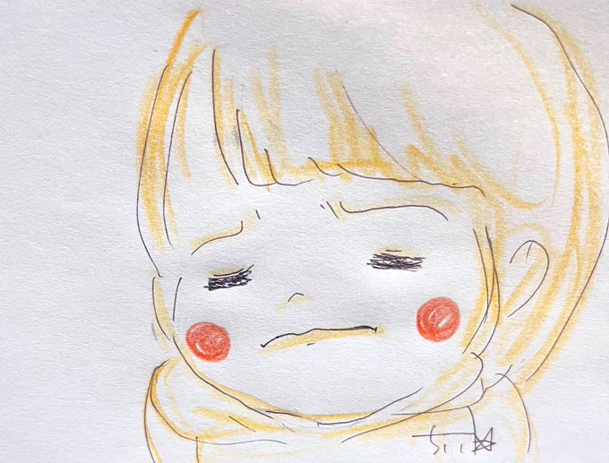きゅっ。と口の端を結ぶ。#涙がこぼれないように 