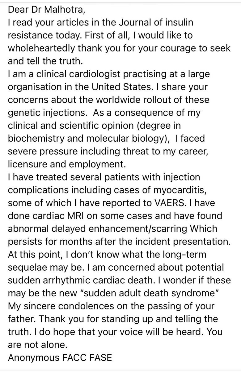 DrAseemMalhotra's tweet image. Whoever this cardiologist is - thank you 🙏🙏🙏