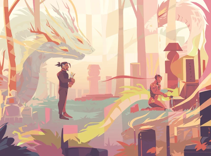 overwatch felt like a fever dream honestly i don't talk about it much anymore. that said. gotta admit i really made some cool art 