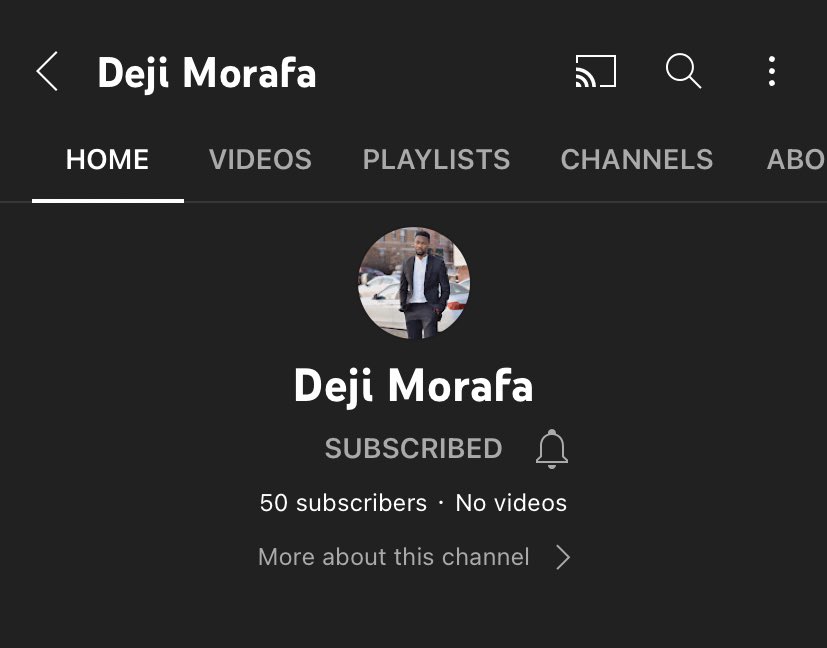 Dejistanacc's tweet photo. Please share your screenshots when you subscribe, here’s mine

DEJI ON YOUTUBE
#DejiMorafa
#DejionYouTube 
#BBNaija 

https://t.co/j535tLFsOE https://t.co/FE2wlMFgNx
