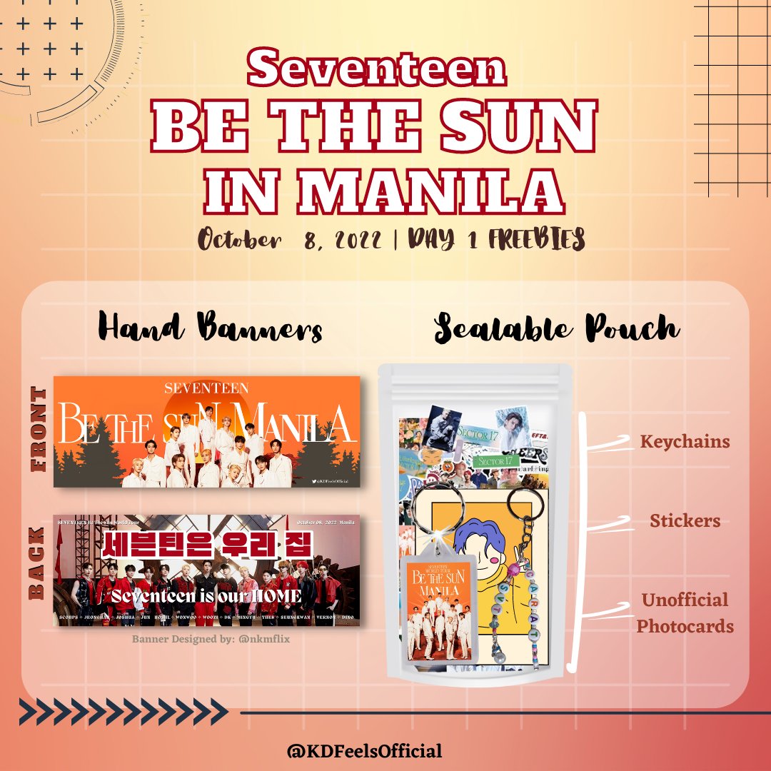 KDFeelsOfficial's tweet photo. @KDFeelsOfficial  Seventeen BET'S manila FreeBie 🤩

140 Pcs Sealed POUCHES for day 1 &amp; 2
300 pcs Back To Back Hand Banner's for day 1 and 2.

Will Also Giving Away A 20 Unsealed Album's 🤩(10 each day)

like+RT
Follow ME🥰 

Location:mag uupdate ako dto sa tweet

Read More👇🏻👇🏻 https://t.co/EhOa6igicJ