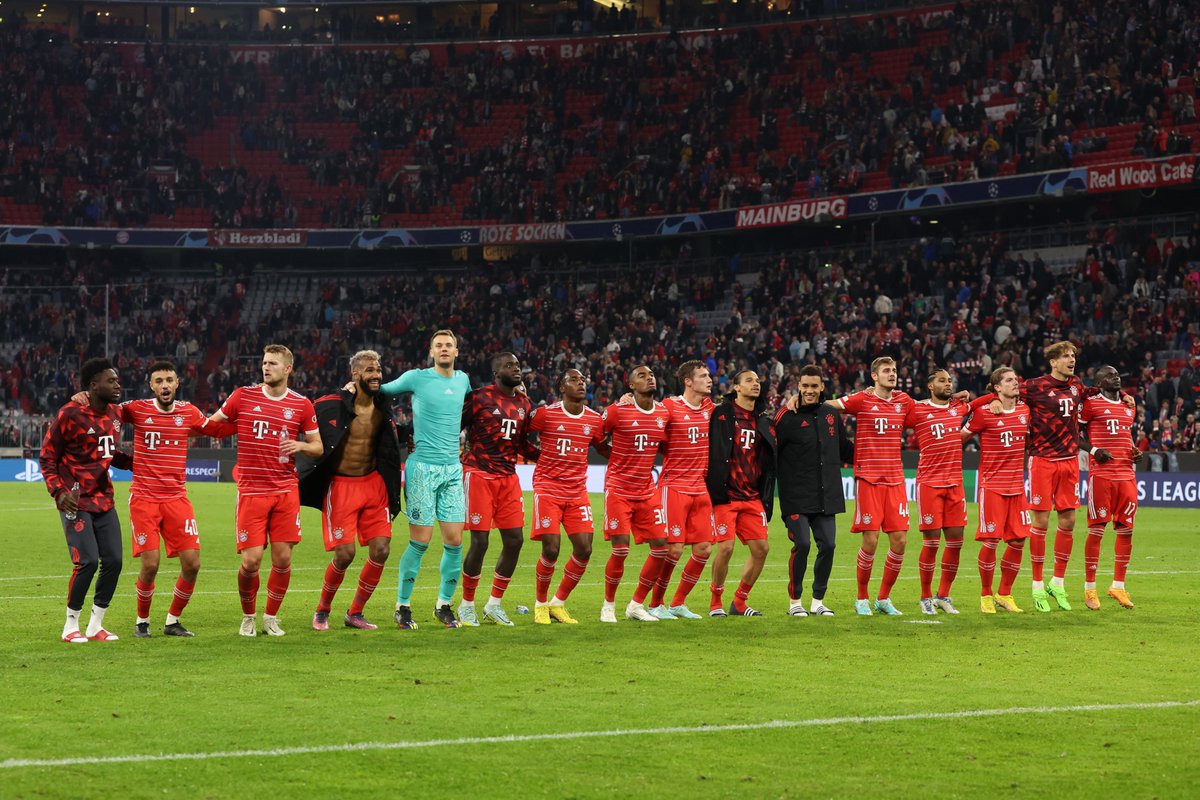 💫 Şampiyonlar Ligi grup aşamasında Bayern Münih: 📌 Son 31 maçta mağlup olmadı. ✅ 28 galibiyet 🤝 3 beraberlik 📌 Son yenilgi: 27 Eylül 2017 🔵 PSG 3-0 Bayern Münih 🔴 📌 31 maçta 102 gol attı. 📌 31 maçın tamamında gol atmayı başardı. #UCL