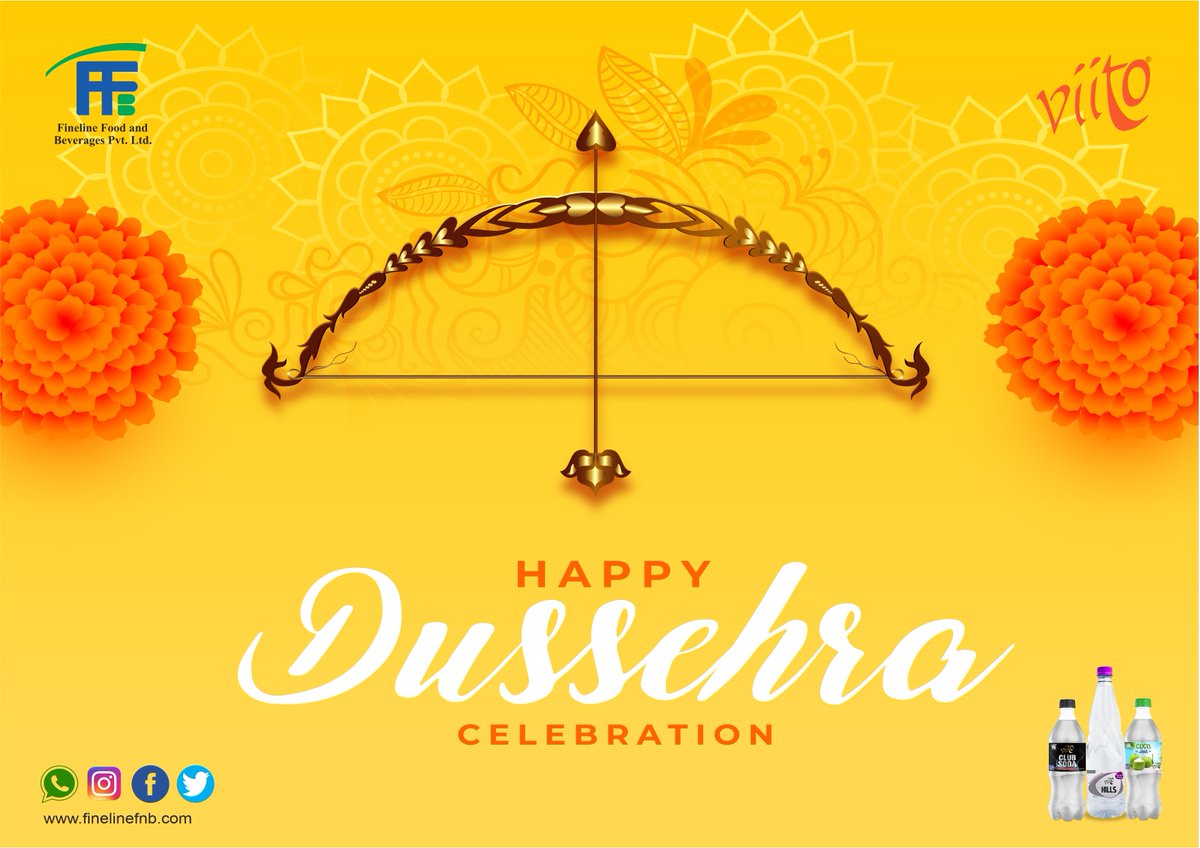 Viitoffb's tweet photo. Let’s come together to celebrate the victory of good over evil on the auspicious festival of Dussehra. May this day bring us happiness, good health & prosperity. #viitochankaar #viitococojina #viitohills #viito #water #watersaver #viitojuices #HappyDussehra https://t.co/fSubO2JCpq