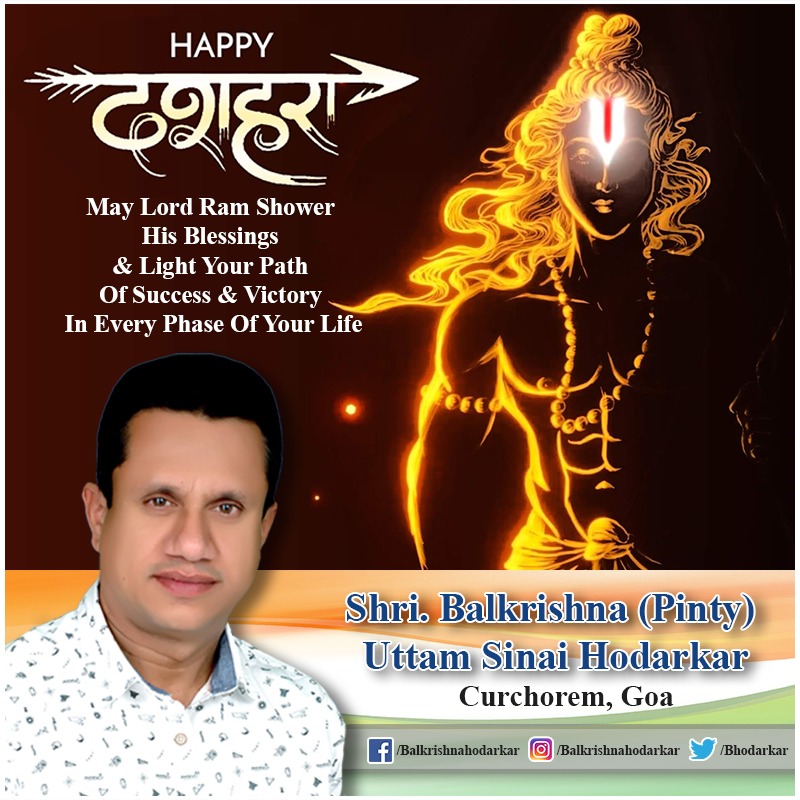 BHodarkar's tweet photo. Happy Dussehra!! 🙏🏻 #dussehra https://t.co/b5TMeMAhrh