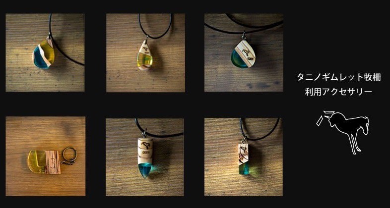 タニノギムレット　牧柵　利用アクセサリー　ネックレス　ペンダント タニノギムレット 牧柵 利用アクセサリー ネックレス ペンダント