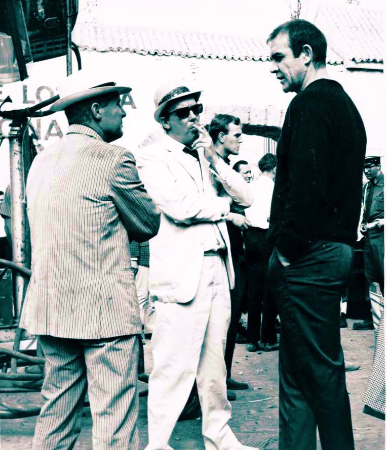eric_ernie_col's tweet photo. #JamesBondDay #60YearsOfBond
Eric and Ern, with #SeanConnery on the set of #TheMagnificentTwo (Sean was filming #YouOnlyLiveTwice at Pinewood at the same time)…
…on set with #RogerMoore and #MillicentMartin…
…and Eric and Roger, at a Variety Club lunch…cigars ahoy! https://t.co/VkBu54duBX