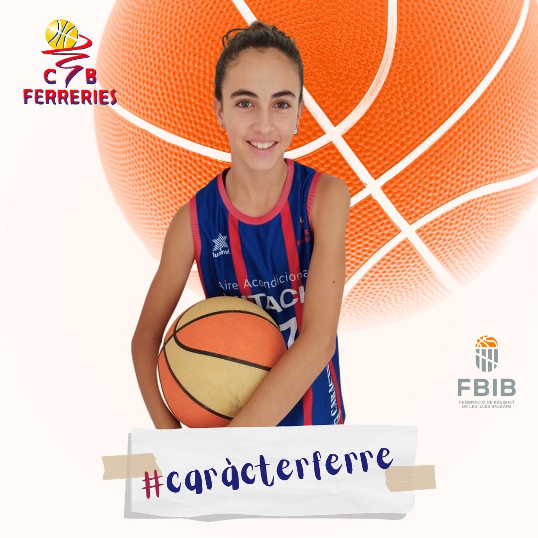 cbferreries's tweet photo. NOTíCIA‼️
⭐️Gemma Enrich
Ha estat convocada a la Concentració presselecció Balear Infantil Femení que es realitzarà aquest cap de setmana. A XALAR!!!🥳👌🏻👏🏻💪🏻 #caràcterferre #infantilfemení #fbib @fbibasquet #ferreries https://t.co/734zM8Wsy8