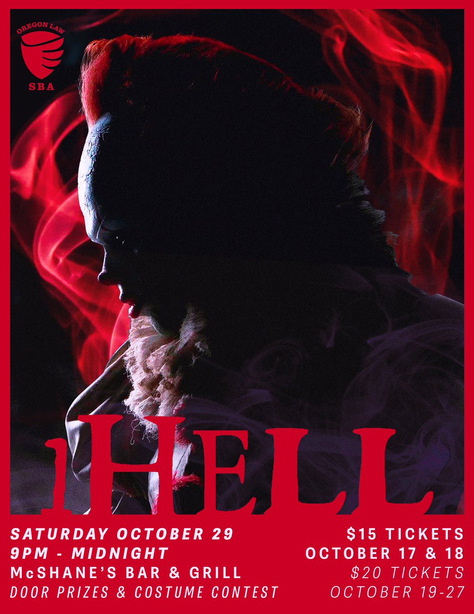 It's time to start planning your costumes and set your calendars!

This year's 1Hell party will be on Saturday, October 29th, at McShane's Bar and Grill. Tickets will be on sale for $15 for two days (Oct 17-18) before increasing to $20, so get your tickets early!